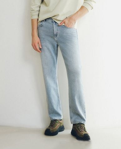  URBAN REVIVO - Quần jeans nam ống đứng thời trang 