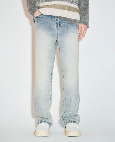  URBAN REVIVO - Quần jeans nam ống đứng thời trang 