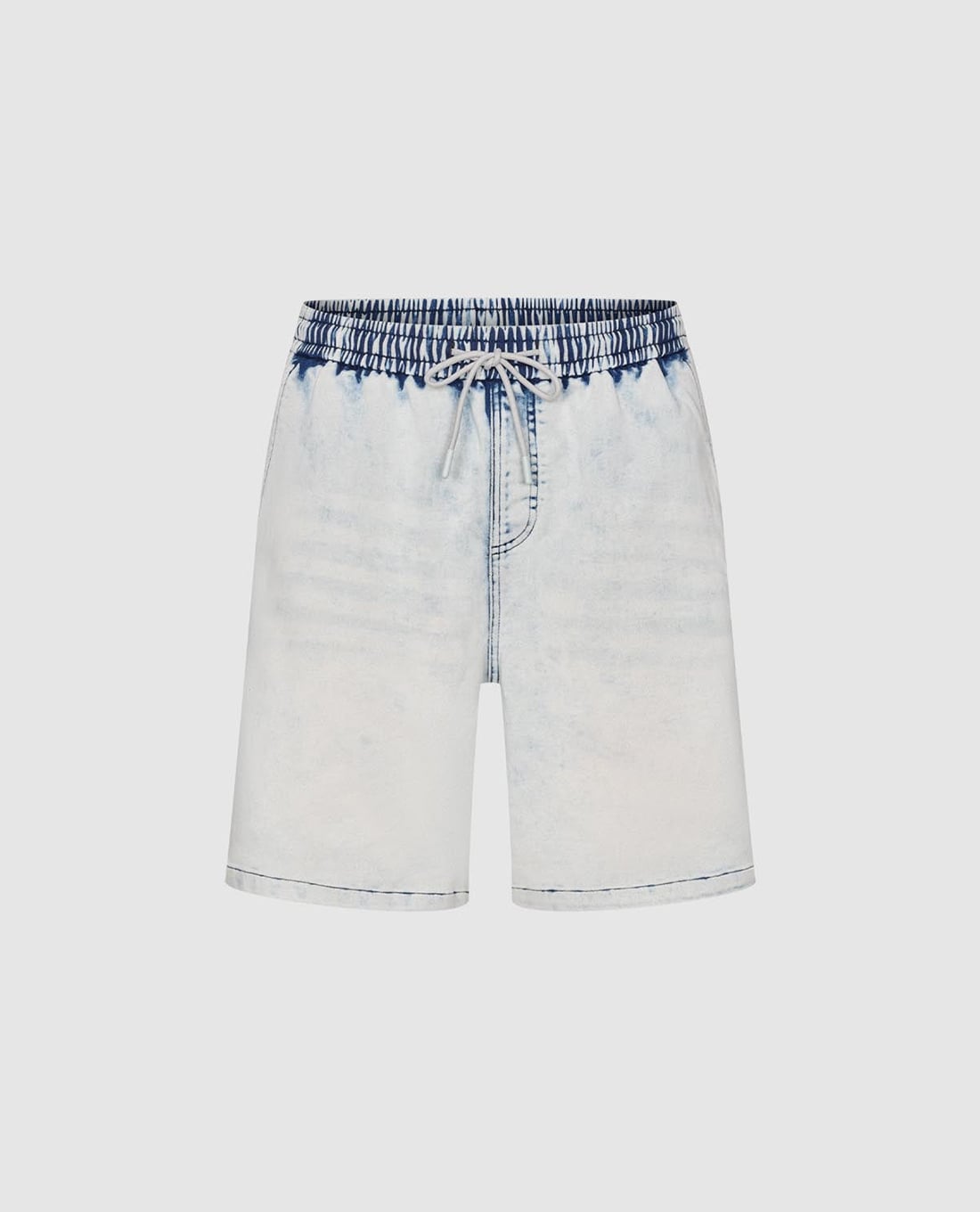URBAN REVIVO - Quần short jeans nam lưng thun thời thượng