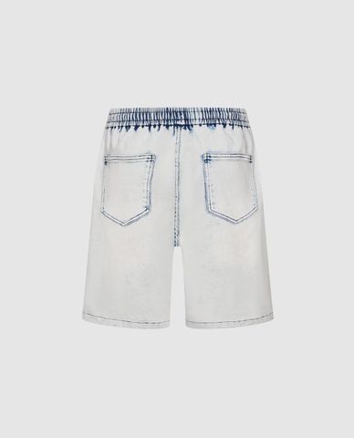  URBAN REVIVO - Quần short jeans nam lưng thun thời thượng 