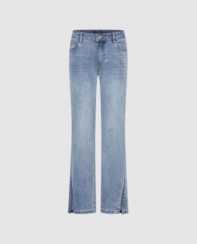  URBAN REVIVO - Quần jeans nữ ống đứng thời trang 