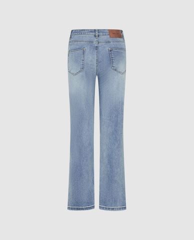  URBAN REVIVO - Quần jeans nữ ống đứng thời trang 