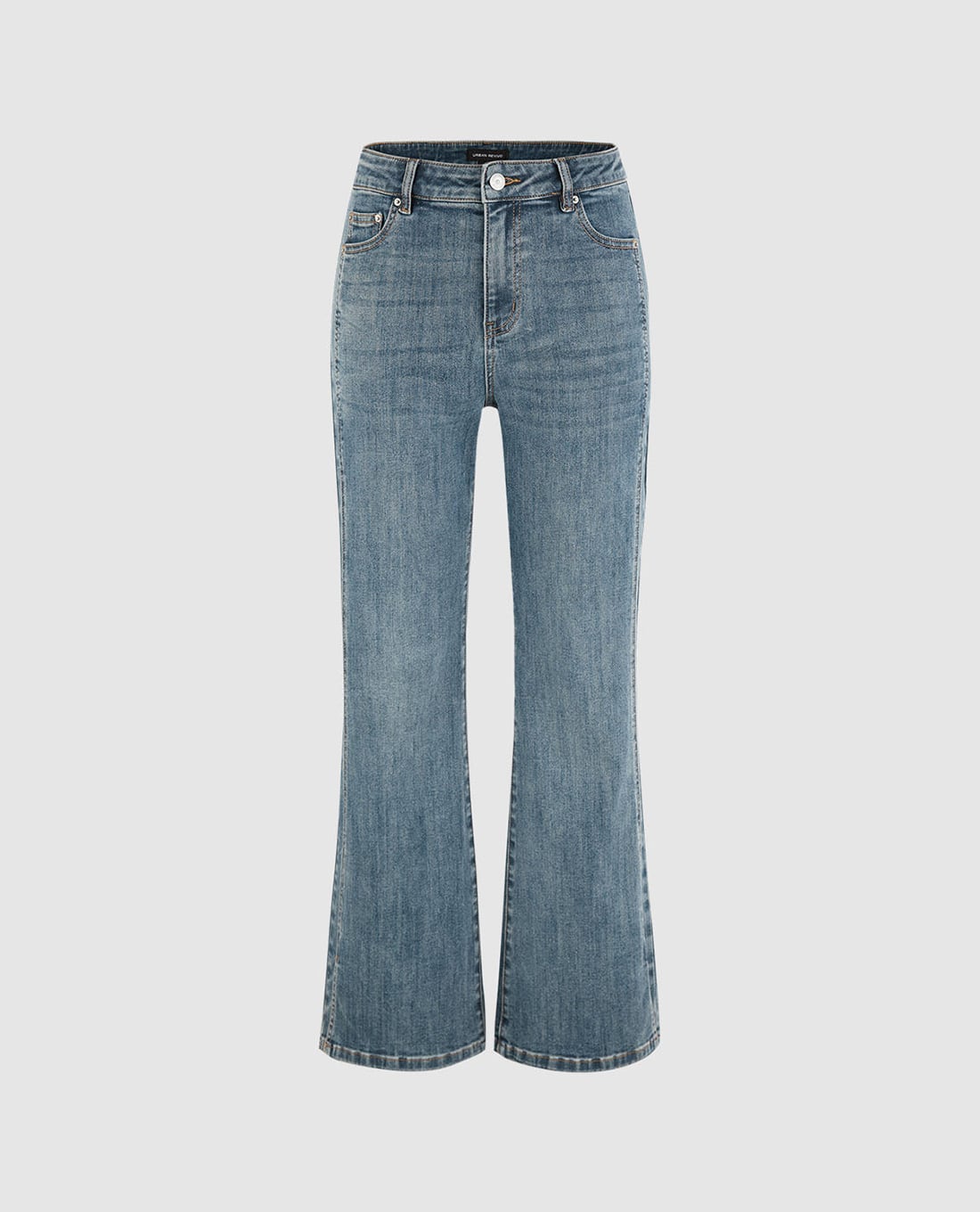 URBAN REVIVO - Quần jeans nữ ống loe hiện đại