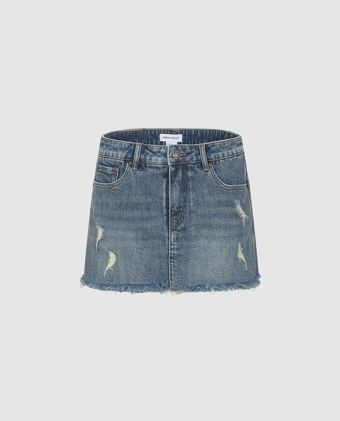 URBAN REVIVO - Quần short nữ giả váy cá tính