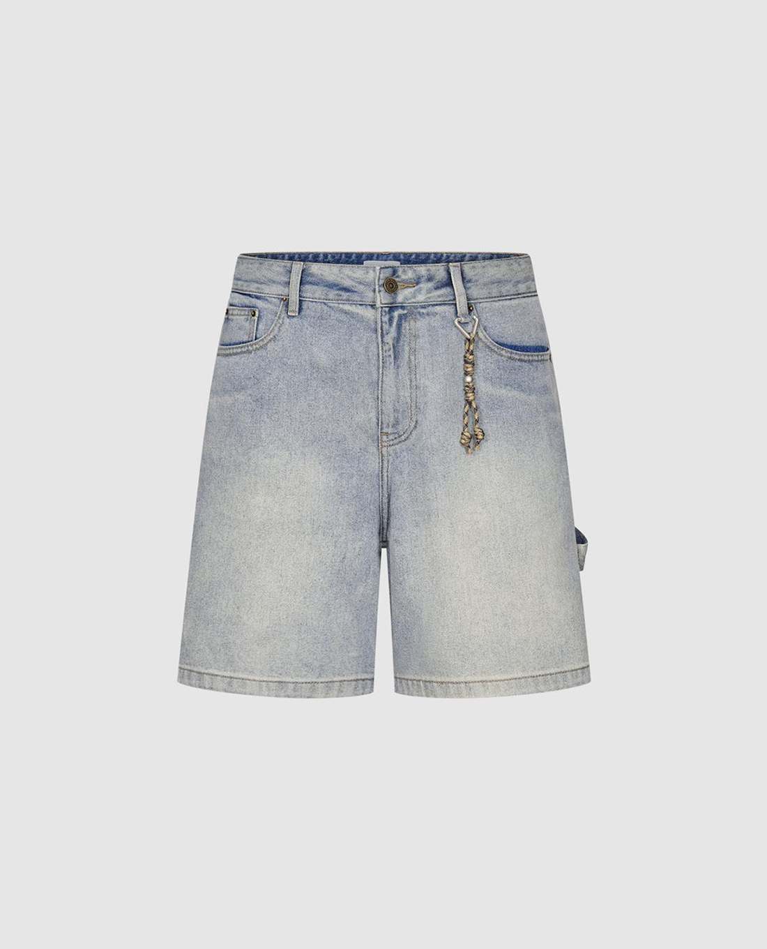 URBAN REVIVO - Quần short jeans nam Leisure