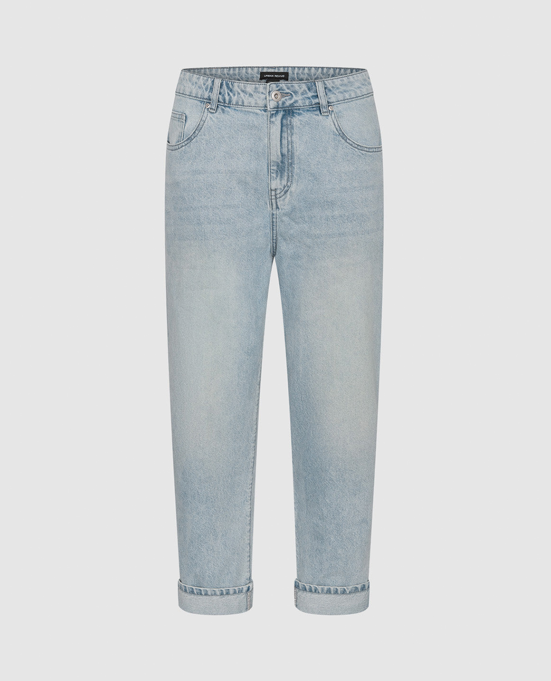 URBAN REVIVO - Quần jeans nam ống đứng năng động Straight