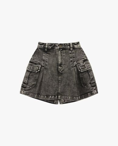  DICKIES - Quần short jeans nữ phối túi hộp cá tính 