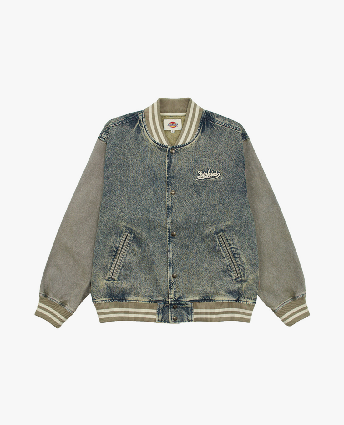 DICKIES - Áo khoác bomber nam Wave Logo Denim