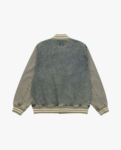  DICKIES - Áo khoác bomber nam Wave Logo Denim 