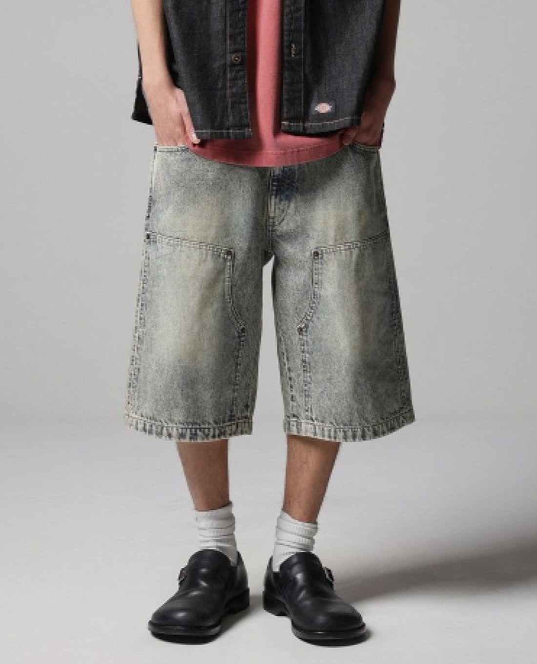 DICKIES - Quần short jeans nam ống rộng Gary Bill