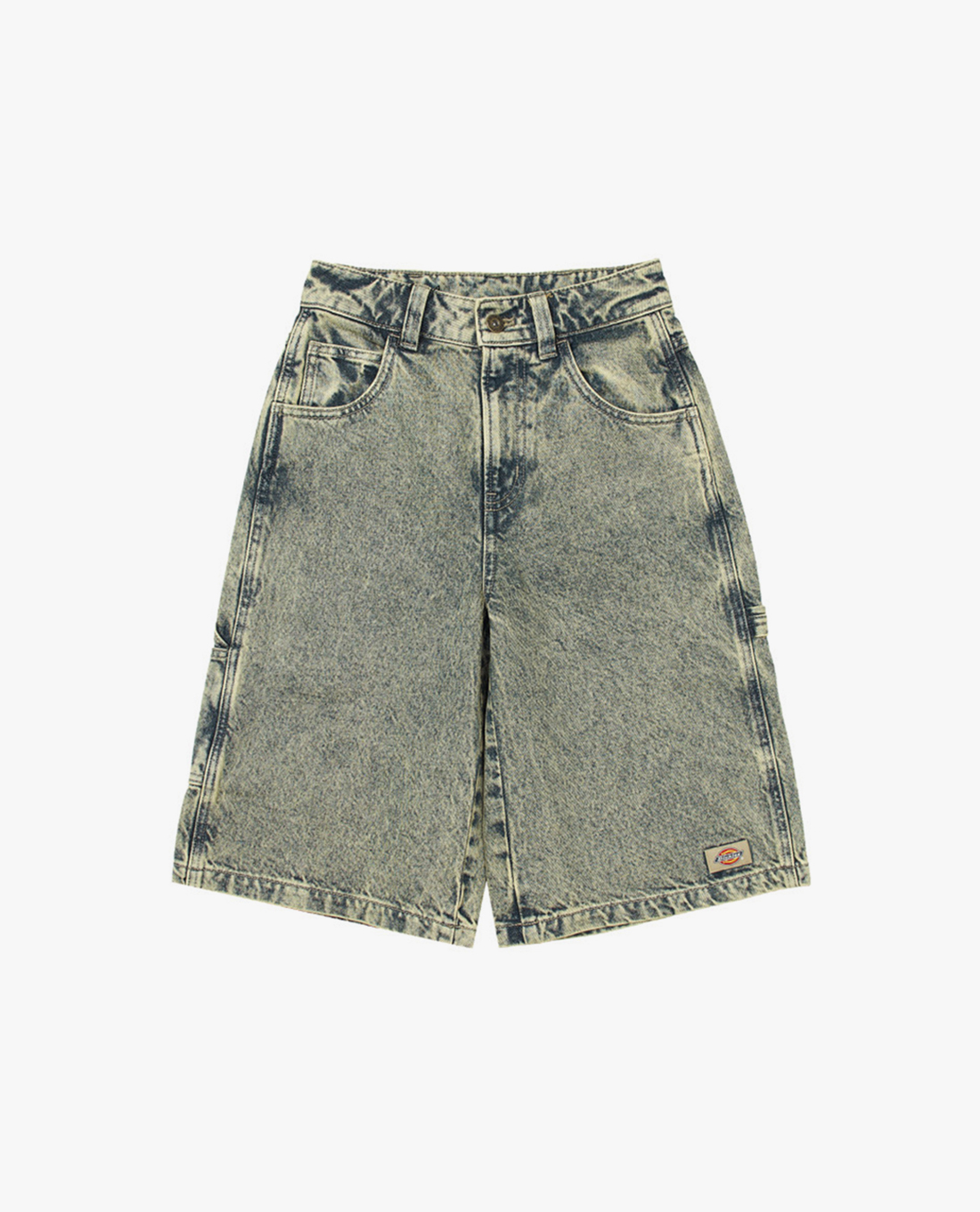 DICKIES - Quần short jeans nữ ngang gối cá tính