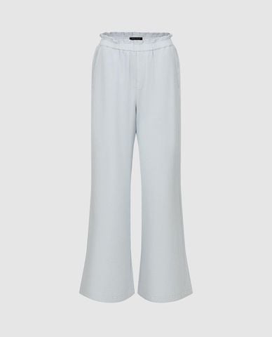  URBAN REVIVO - Quần jeans nữ ống loe lưng thun 