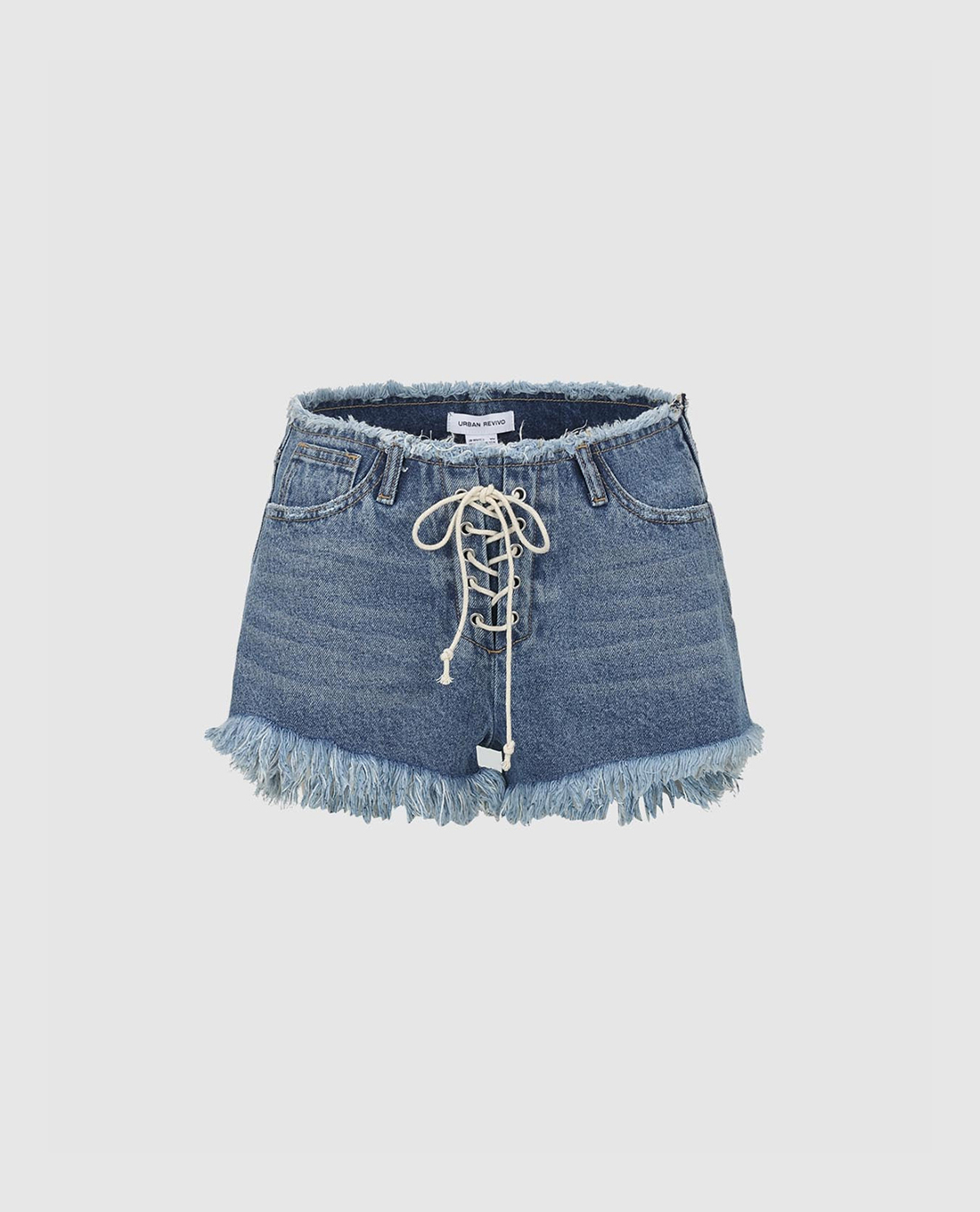URBAN REVIVO - Quần short jeans nữ Vogue
