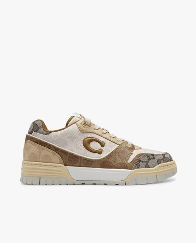 COACH - Giày sneakers nữ cổ thấp Soho In Mixed Signature 