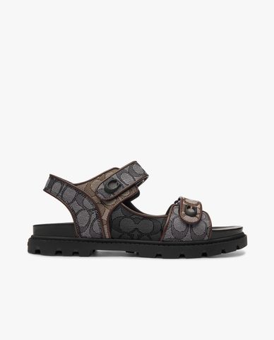  COACH - Giày sandals nam Signature Jacquard 