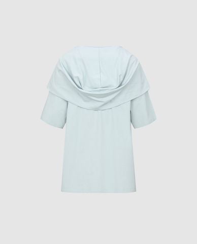  URBAN REVIVO - Áo thun nữ cổ tròn tay ngắn 2 In 1 Loose 