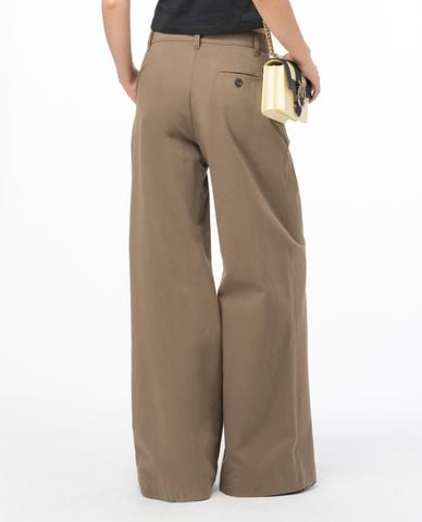  PINKO - Quần nữ ống rộng xếp li Robotech 