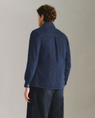  URBAN REVIVO - Áo sơ mi denim nam thanh lịch 