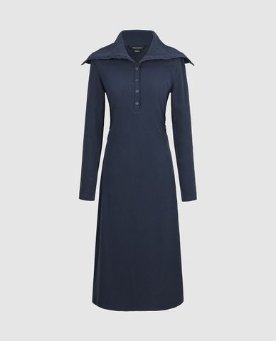  URBAN REVIVO - Đầm midi phom chữ A thời thượng 