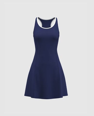  URBAN REVIVO - Đầm sát nách mini phom chữ A hiện đại 