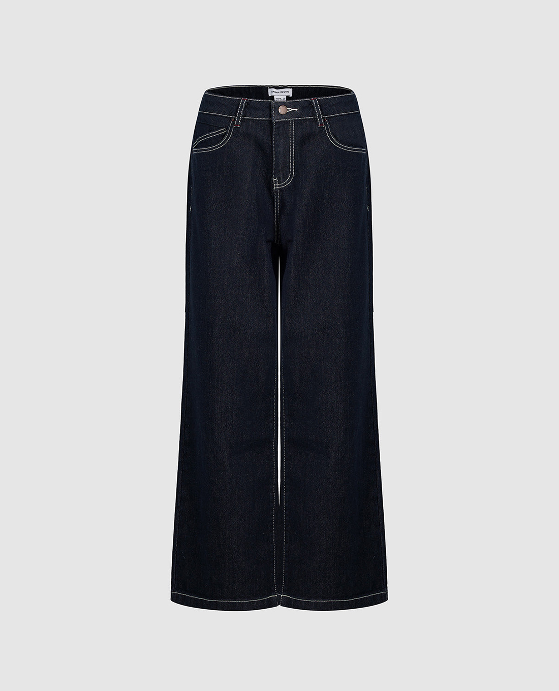 URBAN REVIVO - Quần jeans nữ ống rộng thời trang