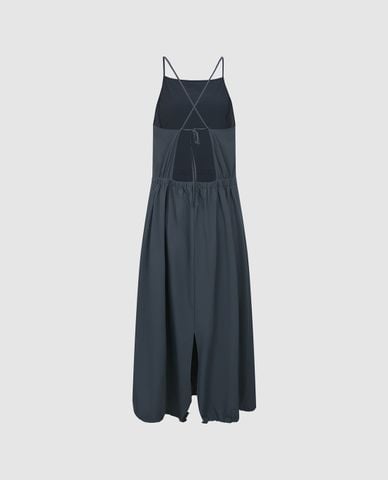  URBAN REVIVO - Đầm hai dây midi phom suông Cami 