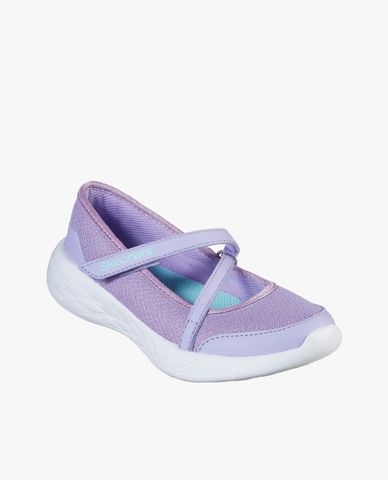  SKECHERS - Giày slip on trẻ em GoRun 600 Jazzy Strides 