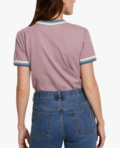  COACH - Áo thun nữ cổ tròn ngắn tay Disney X Coach Triple Rib 