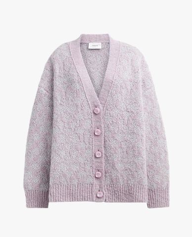  COACH - Áo khoác cardigan nữ cổ V tay dài 