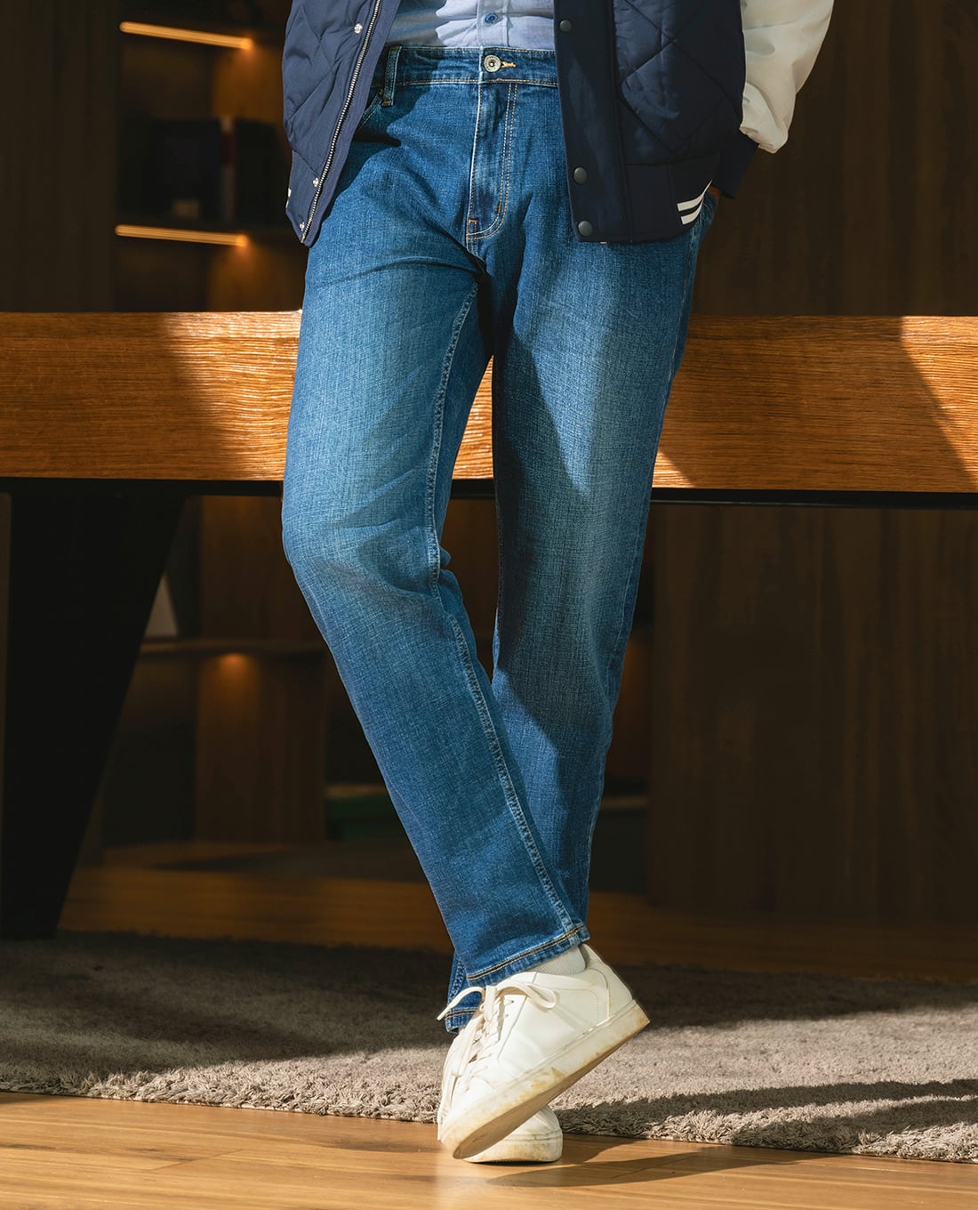 BEVERLY HILLS POLO CLUB - Quần jeans nam ống đứng hiện đại