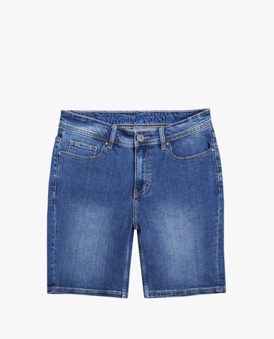  BEVERLY HILLS POLO CLUB - Quần shorts jeans nam wash bạc thời trang 