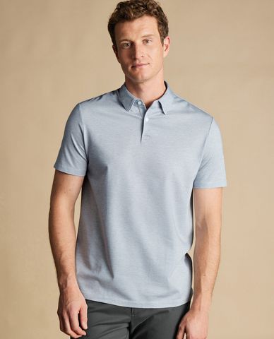  CHARLES TYRWHITT - Áo polo nam tay ngắn Cotton TENCEL™ Tyrwhitt Cool 