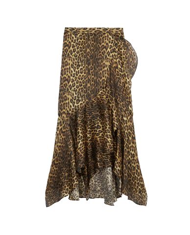  THE KOOPLES - Chân váy midi dáng quấn Leopard Print 