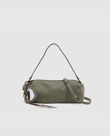  URBAN REVIVO - Túi đeo vai nữ phom hình trụ cá tính 