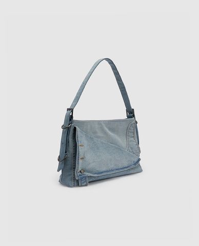  URBAN REVIVO - Túi đeo vai nữ phom chữ nhật denim 