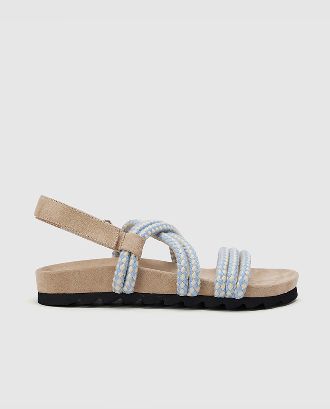 URBAN REVIVO - Giày sandals nữ đế bệt quai ngang