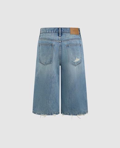  URBAN REVIVO - Quần short jeans nữ thời trang 