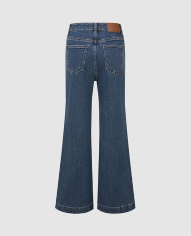  URBAN REVIVO - Quần jeans nữ ống loe cá tính 