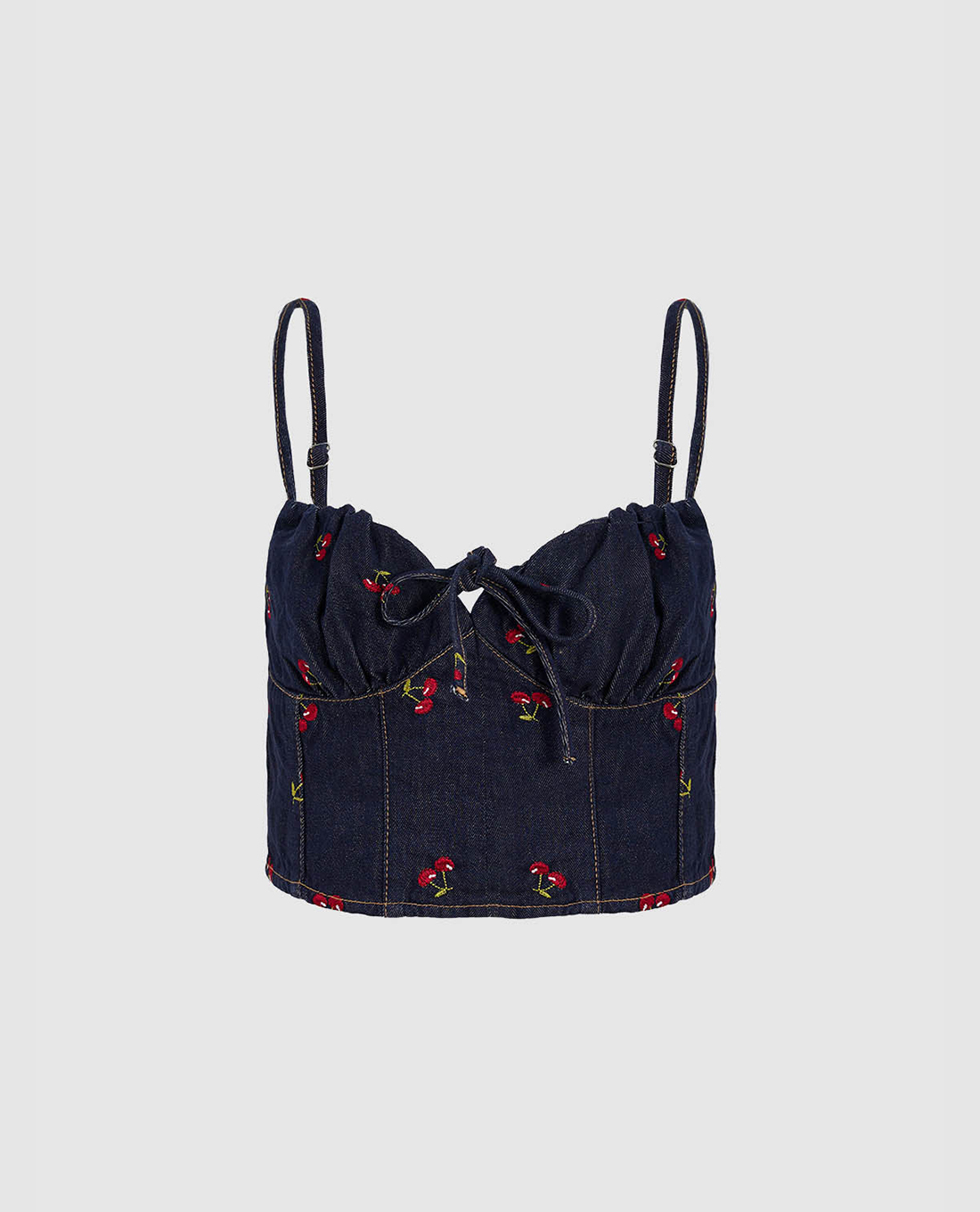 URBAN REVIVO - Áo hai dây nữ phom croptop