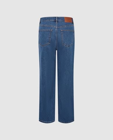  URBAN REVIVO - Quần jeans nữ ống đứng thời trang 