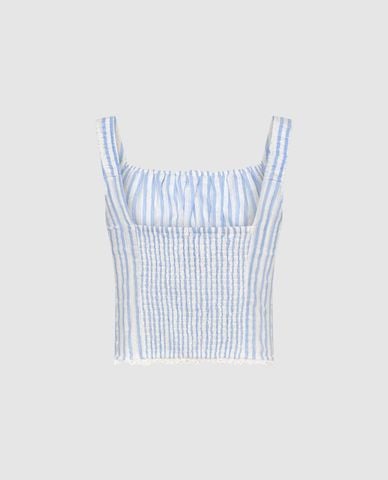  URBAN REVIVO - Áo hai dây nữ Striped Cami 