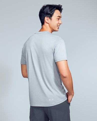  SKECHERS - Áo thun thể thao nam cổ tròn tay ngắn Performance 