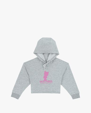  SKECHERS - Áo hoodie bé gái hoạ tiết dễ thương 