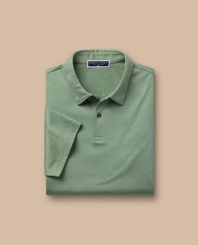  CHARLES TYRWHITT - Áo polo nam tay ngắn Cotton TENCEL™ Tyrwhitt Cool 