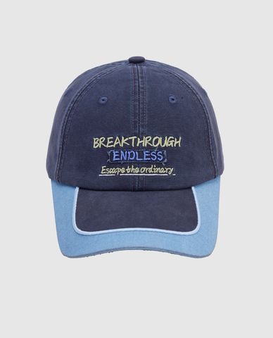  URBAN REVIVO - Nón bóng chày unisex thêu chữ 