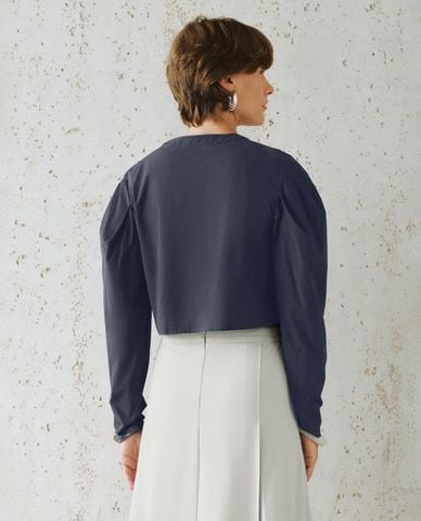  URBAN REVIVO - Áo sơ mi nữ cổ V thanh lịch 