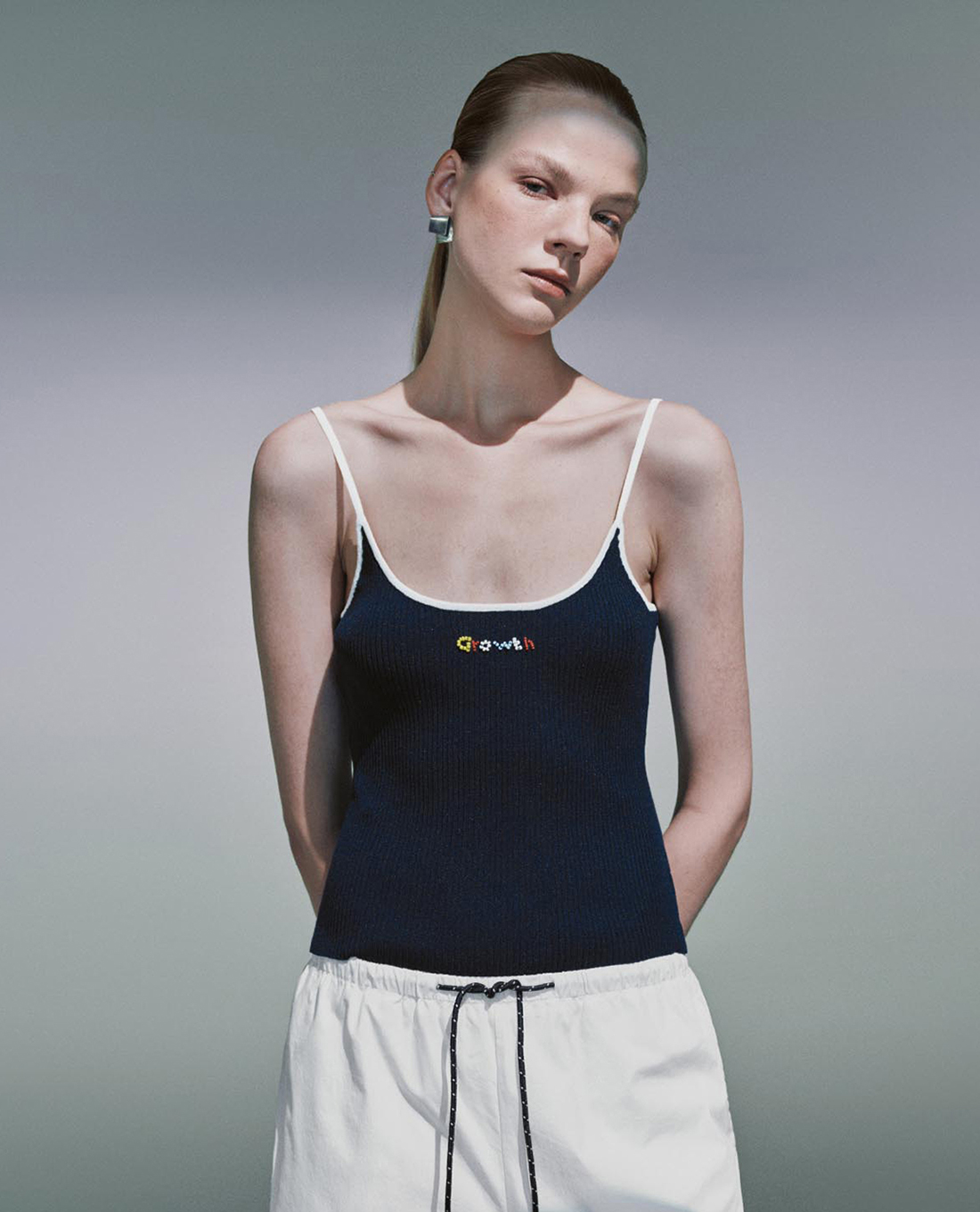 URBAN REVIVO - Áo hai dây nữ in hoạ tiết