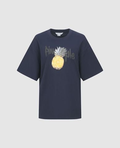  URBAN REVIVO - Áo thun nữ cổ tròn tay ngắn Loose 