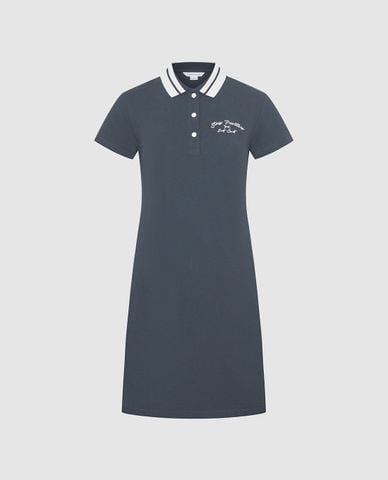  URBAN REVIVO - Đầm polo mini tay ngắn thời trang 