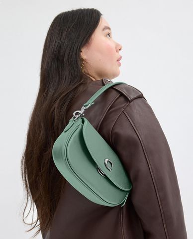  COACH - Túi đeo vai nữ nắp gập Emmy Saddle 23 